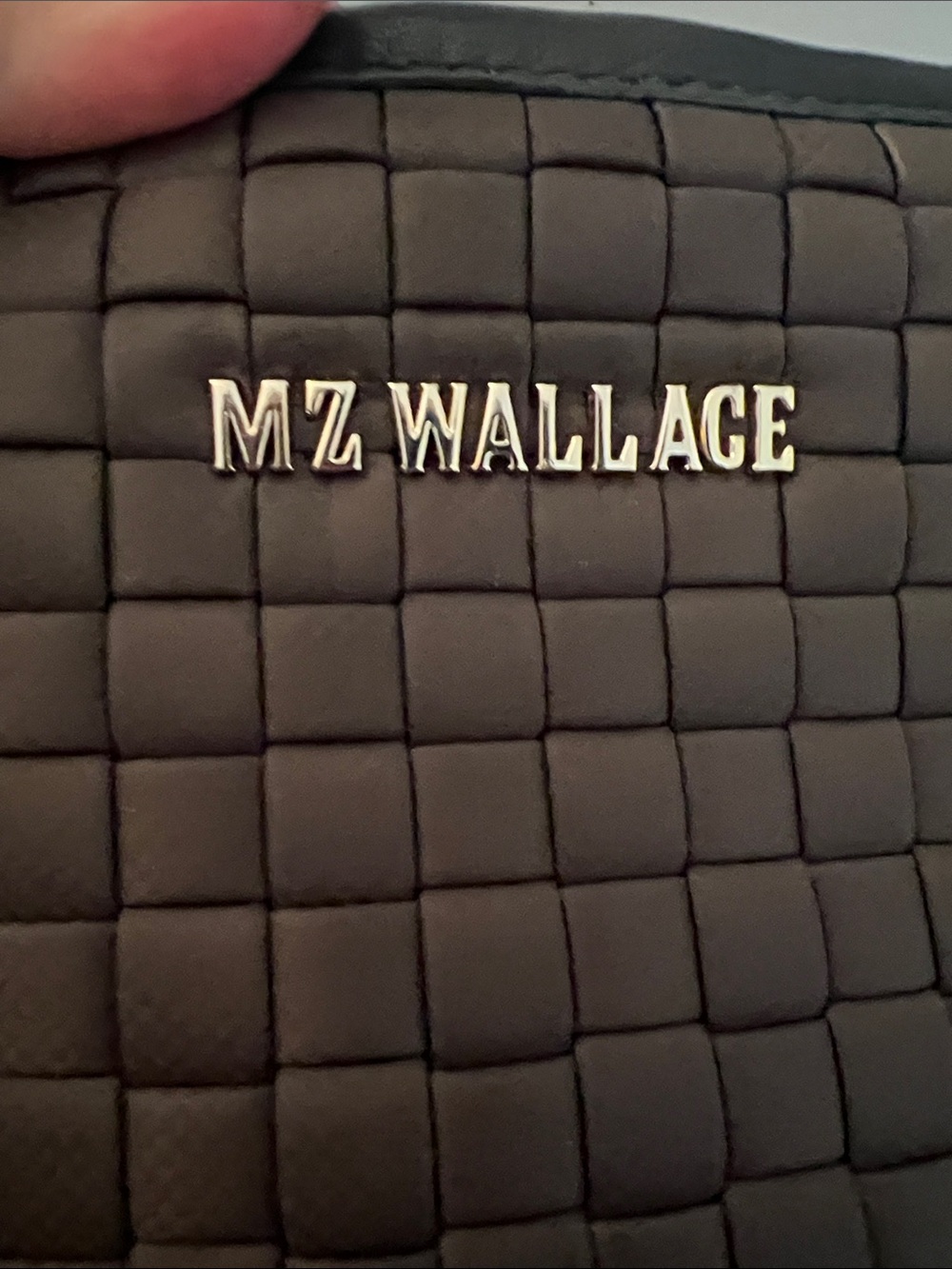 MZ Wallace Wallace Woven Nylon Crossbody Bag - dark gray - Picture 4 of 5